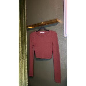 Urban Renewal ribbed cropped long sleeve